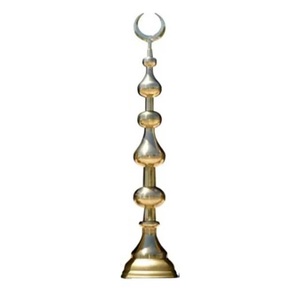 Minarets en laiton faits à la main de haute qualité artisanat arabe de Style religieux avec belle décoration en métal fini polonais - Product Image 1