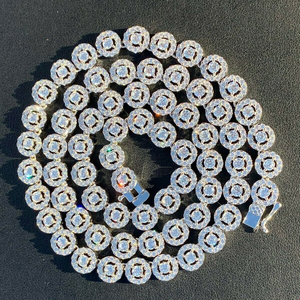 Cadena de Eslabones Vintage con Diamantes VVS, Estilo Hip Hop, Corte Brillante, Plata 925, Certificado IGI, para Hombre - Product Image 1