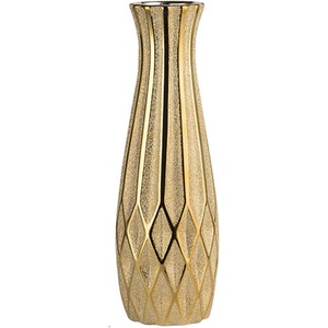 Jarrón chapado en oro y color negro, decoración de Metal atemporal, florero personalizable, jarrón elegante personalizado para el hogar y la Oficina - Product Image 6