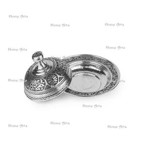 Design merveilleux plat à beurre en aluminium forme ronde taille personnalisée plat à beurre vaisselle plat à beurre de l'Inde - Product Image 1