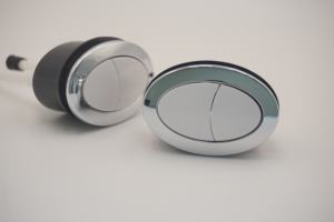 Raccords de réservoir de toilette modernes 1 pièce à double bouton-poussoir - Product Image 2