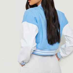 Chaquetas universitarias personalizadas para mujeres con Chaquetas deportivas para mujeres y chaquetas universitarias elegantes para chicas universitarias Letterman - Product Image 3