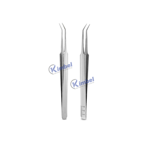 Pinces à épiler pour extensions de cils en acier japonais à pointe en fibre avec logo personnalisé, fines, droites, pour volume - Product Image 6