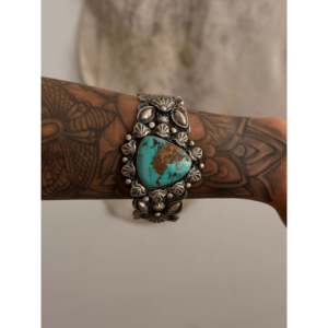 Randy Boyd Royston Fashion Cuff Bracelet with Turquoise & Sterling Silver Elegant Accessory - Product Image 2
