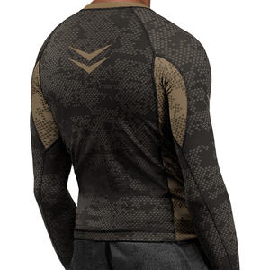 Protection contre les éruptions cutanées respirante UPF 50 + Compression pour hommes de marque personnalisée adaptée au surf, à la natation, aux sports de plein air Service OEM/ODM disponible - Product Image 2