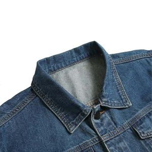 Logo personnalisé Veste en jean bleue 100% coton de haute qualité pour hommes Veste tricotée de qualité supérieure - Product Image 2