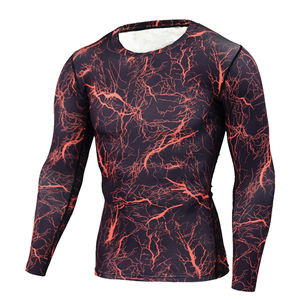 Protection contre les éruptions cutanées pour hommes, en Polyester Spandex, personnalisé, Gym, Fitness, séchage rapide, sublimation, imprimé UPF, protection contre les éruptions cutanées, toutes tailles - Product Image 1