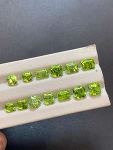 เพอริดอทธรรมชาติจากปากีสถาน น้ำหนัก 15.8 กะรัต |   พลอยเพอริดอตสีเขียวสดทรงเหลี่ยม |   พลอยเพอริดอทแบบหลวมสำหรับทำเครื่องประดับ - Product Image 2