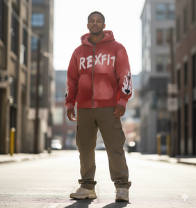 Sweat à capuche décontracté pour homme avec broderie usée sur le devant et les manches |   Sweat-shirt à capuche en polaire doux |   Veste streetwear moderne - Product Image 3