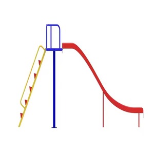 Çevre dostu açık eğlence ekipmanları çocuklar iç<span class=keywords><strong>in</strong></span> çift slayt bahçe oyun malzemeleri - Product Image 4