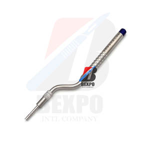 Poussoir d'os dentaire coudé concave de qualité supérieure Implants de levage de sinus en acier Instruments chirurgicaux manuels - Product Image 4