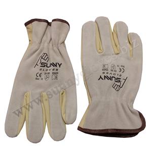 Prix d'usine Gants de sécurité au travail en cuir de vachette pour hommes Gants de sécurité pour la construction industrielle - Product Image 1