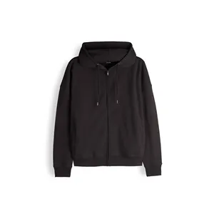 Sudadera con Capucha Básica para Hombre, con Cierre, Manga Larga, Corte Holgado, Informal, con Bolsillos, Color Café, para Otoño - Product Image 5