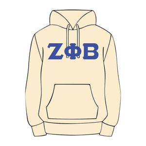 Sudadera con capucha Zeta Phi Beta Neutral, mezcla de algodón Premium, ropa de hermandad griega, bordado personalizado Divine Nine HBCU Greek Life - Product Image 2