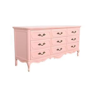 Commode classique en bois rose avec 9 tiroirs pour la chambre à coucher et le salon - Product Image 3