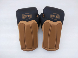 Boxign Trend Gants de boxe en cuir de vachette personnalisés nouvelle vente à chaud taille 12oz 14oz 16oz or véritable gants de boxe gagnants - Product Image 2