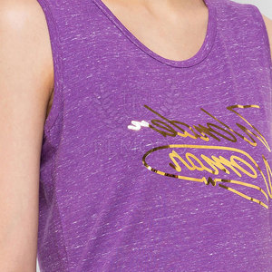 Camiseta sin mangas promocional de buena calidad para mujer, nueva llegada, tasa de venta completa, camiseta sin mangas de entrenamiento para mujer 2025 - Product Image 5