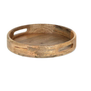 ถาดเสิร์ฟไม้ทรงกลม - Product Image 1