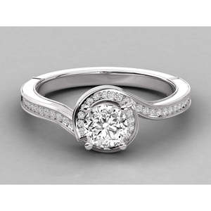 Anillo Solitario de Oro de 9K para Mujer con Diamante Cultivado en Laboratorio, Elegante y Lujoso - Product Image 6