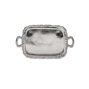 Premium Aluminum Food Serving <b>Tray</b> <b>Large</b> Size Elegant Silverware Dessert <b>Tray</b> Perfect for Weddings Restaurants and Events - Product Image 4