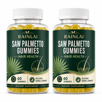 Gummies de Palmier Nain pour la Croissance Capillaire – Complément Alimentaire pour lutter contre la Calvitie et l'Amincissement des Cheveux, Bloquant les Récepteurs de DHT