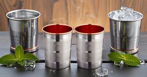 Mint Julep Cup Accesorios Juego de 2 Luxury Copper Metal Drinkware Scant & Charm - Product Image 3