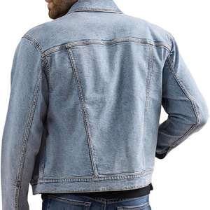 Veste en jean pour hommes manteau boutonné durable sur mesure vêtements d'extérieur décontractés élégants dernier design tendance de haute qualité vente en gros - Product Image 5
