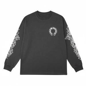 เสื้อฮู้ดผู้ชายแบบสวมใส่สบาย ทรงหลวม ปักลายพิมพ์ตามสั่ง แฟชั่นปี 2026 แขนยาว ผ้าถัก 100% คอตตอน สำหรับทั้งชายและหญิง - Product Image 4