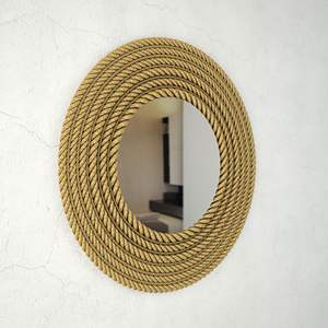 Le dernier miroir fait main de corde torsadée de conception pour l'usage décoratif intérieur disponible à la forme et à la taille personnalisées - Product Image 4