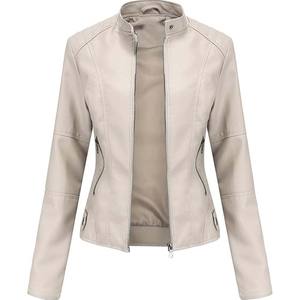Chaqueta de Cuero de Alta Calidad para Mujer, Estilo Urbano, Transpirable, Reversible, Impermeable, Tejido de Punto Ecológico, Larga para Invierno - Product Image 1
