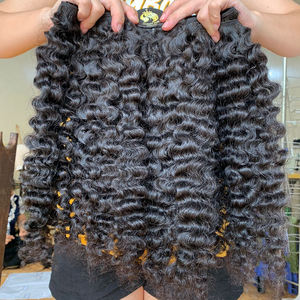 CDYHAIRVN Cabello Humano Virgen con Cutícula Alineada, Rizado Birmano, Paquetes de Cabello Humano Económicos, Paquetes de Cabello Vietnamita - Product Image 1