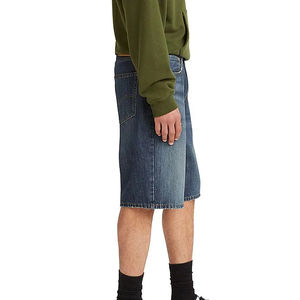 Pantalones cortos de mezclilla acampanados desgastados pesados de alta calidad con etiqueta privada personalizada para hombres pantalones cortos de mezclilla - Product Image 3