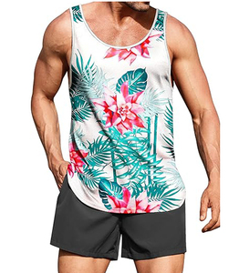 New Arrival Custom Men Tank <b>Top</b> Knitted Breathable High Street Style Polyester/Cotton <b>Low</b> MOQ for Online Sale - Product Image 5