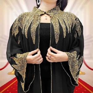 Robes Abaya Kaftan de maternité en velours, longueur ras du sol, coupe trapèze, tenue musulmane, nouvelle robe traditionnelle, toutes tailles, ajustement parfait, facile à porter - Product Image 2