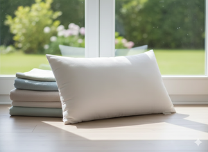 Almohada para dormir de microfibra suave, acogedora y transpirable, estilo minimalista hipoalergénico, conteo de hilos de 300tc para relajación nocturna - Product Image 2