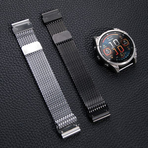 Bracelet de montre magnétique en boucle milanaise QuickFit 26 mm 22 mm sans espaces pour Garmin <span class=keywords><strong>Fenix</strong></span> 8 7x 7pro 6 <span class=keywords><strong>6pro</strong></span> 5 Bracelet de montre pour Enduro 3 2 1 - Product Image 4