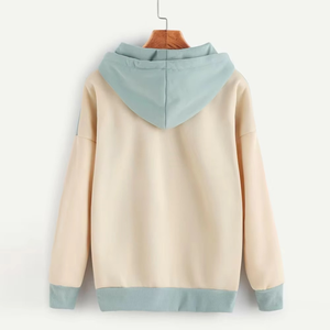 Sudadera con capucha de color sólido con logotipo personalizado para hombre, ropa informal transpirable básica, mezcla de algodón, manga larga, ajuste Regular - Product Image 6