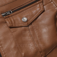 Nouvelle veste en cuir pour homme, coupe-vent, col montant, logo frontal, style streetwear, hiver, personnalisable, écologique, séchage rapide