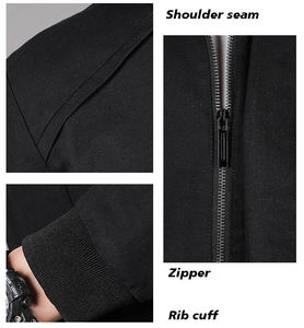 Blouson Bomber Homme Coupe-Vent Personnalisé Printemps 100% Coton Manteau pour Homme - Product Image 6