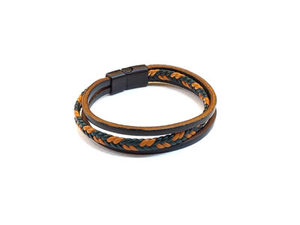 DAFNI BIG PAZAR Modèle N° 19 Ensemble de bracelets pour hommes en similicuir 20 pièces Styles assortis pour un usage quotidien - Product Image 6