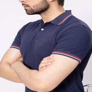 OEM Logo personnalisé imprimé 100% coton Polo T-Shirt de haute qualité unisexe hommes chemise bouton décoration longue longueur technique sombre - Product Image 5