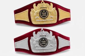 Cinturón de Campeonato Personalizado Fundido a Presión, Trofeo de Lucha Libre con Logotipo Personalizado, Premio de Cuero, Venta al por Mayor para Karate, MMA, Judo, Boxeo - Product Image 1