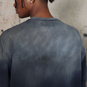 Colección para hombre, Sudadera con capucha de lavado ácido de gran tamaño personalizada, Sudadera con capucha de algodón pesado, cuello con capucha de algodón de punto 100% - Product Image 2