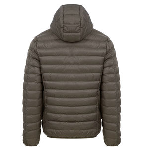Veste matelassée respirante de haute qualité pour hommes saison d'hiver grande taille à manches longues avec fermeture à glissière imperméable à l'eau imprimé sur le devant - Product Image 3