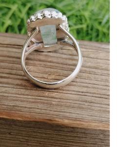 Anillo de piedras preciosas de piedra lunar Plata de Ley 925 hecho a mano estilo bohemio joyería elegante regalo de cumpleaños para mujeres artístico bohemio plata - Product Image 4