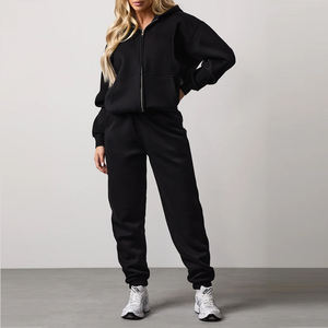 ชุดวอร์มผ้าฝ้ายสำหรับผู้หญิงเสื้อฮู้ดปรับแต่งได้ชุดวอร์มผ้าฝ้ายคุณภาพสูง - Product Image 6