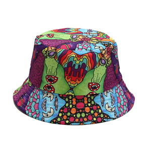 Sombrero de cubo Reversible personalizado de alta calidad, gorra de Sol de poliéster para pescadores al aire libre, logotipo impreso de terciopelo para uso diario informal - Product Image 6