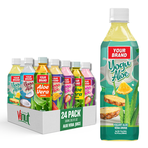 500ml Piña Yogur Aloe Vera Juice Drink Fabricante de Vietnam-Muestra gratis y Etiqueta Privada, al mejor precio al por mayor - Product Image 1