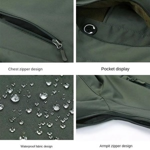 Chaqueta de Invierno para Hombre al por Mayor, Chaqueta Impermeable de Manga Larga con Capucha y Cuello Alto, Diseño de Secado Rápido - Product Image 4