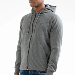 Sudaderas con capucha con cremallera de invierno para hombre personalizadas 100% algodón polar transpirable secado rápido ecológico diseño elegante fabricante OEM - Product Image 5